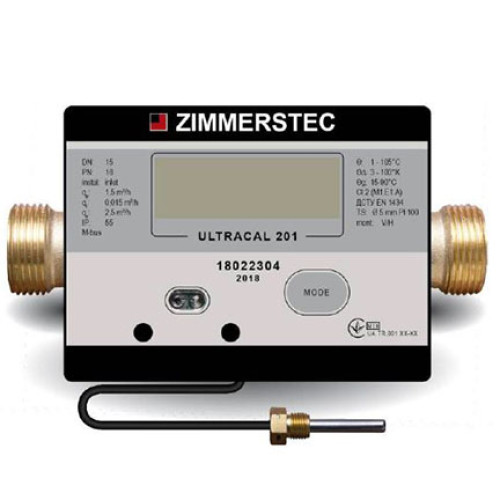 Ультразвуковий Лічильник Тепла ZIMMERSTEC