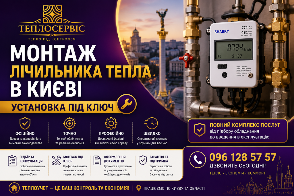 : 🏠 Монтаж лічильника тепла в Києві – установка під ключ 🔧