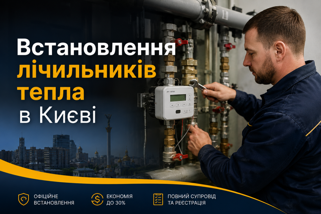 Встановлення лічильників тепла в Києві